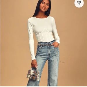 Lulu’s Bustier Bodysuit NWT